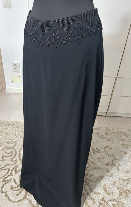 Set Top si fusta elegant, lucrat manual unic