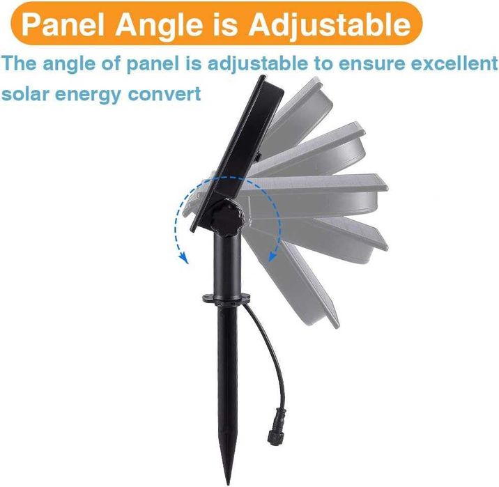 WisHomee Соларни лампи за открито. Потопяеми RGB LED фонтани