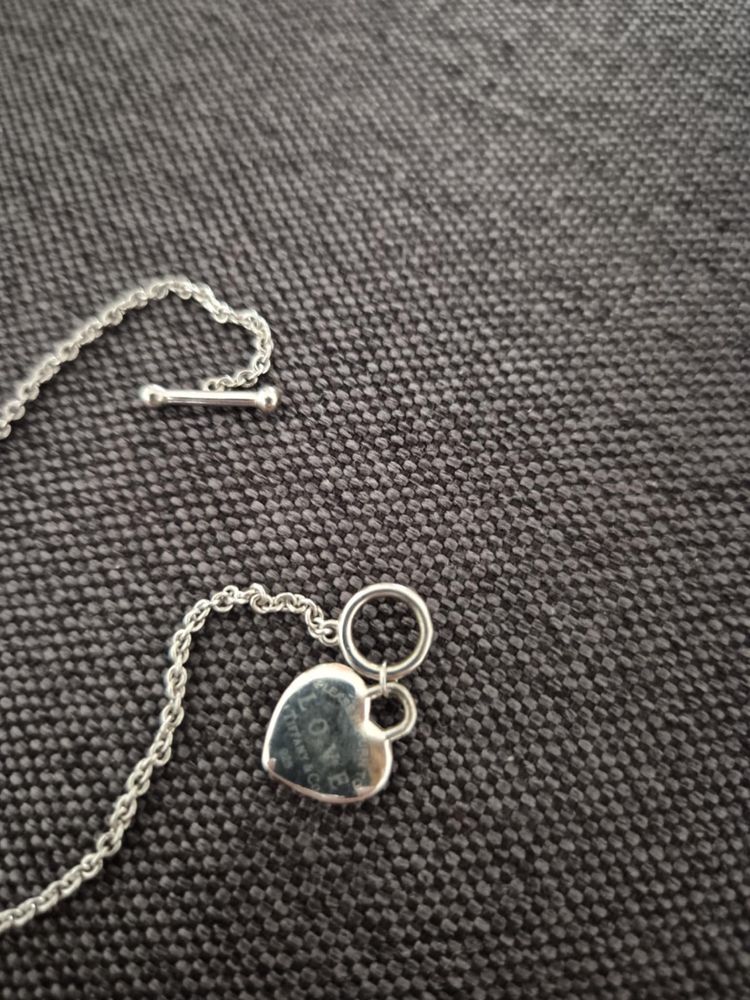 Гривна Tiffany Love heart blue