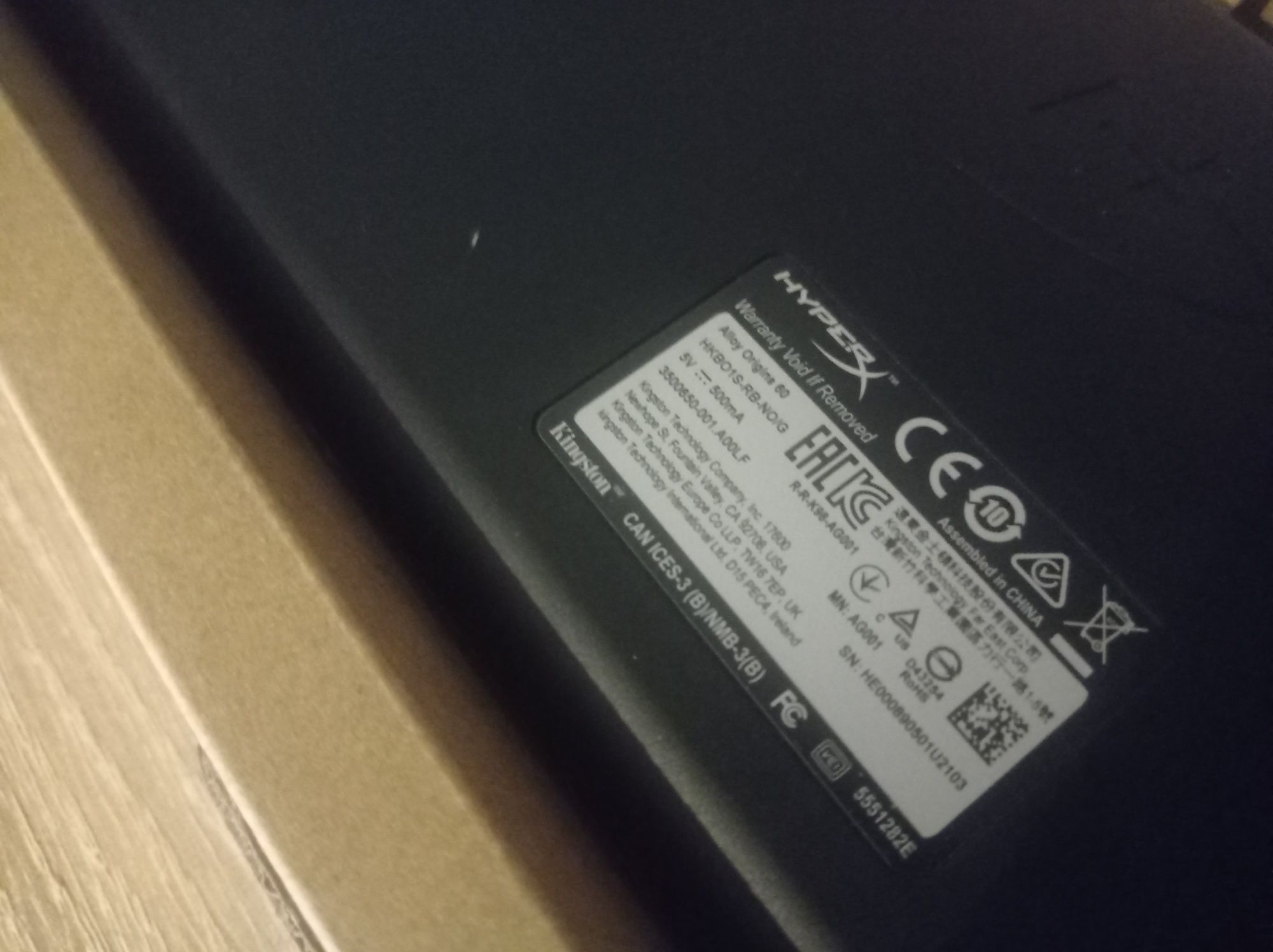 HyperX Alloy Origins 60 (tastatura mecanica posibil defecta)