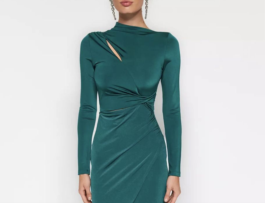 Зелена рокля Trendyol