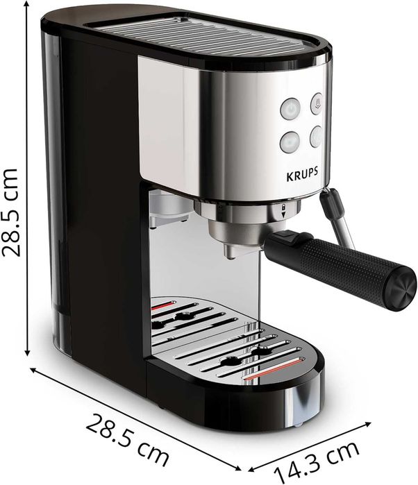 Еспресо машина Krups Virtuoso Essential XP441810, 15 бара, Компактен