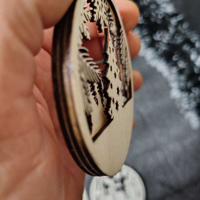 3D лазерно рязана  Коледна украса