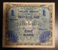 1 Marca 1944 Germania bancnota de ocupatie aliatilor Hitler razboi