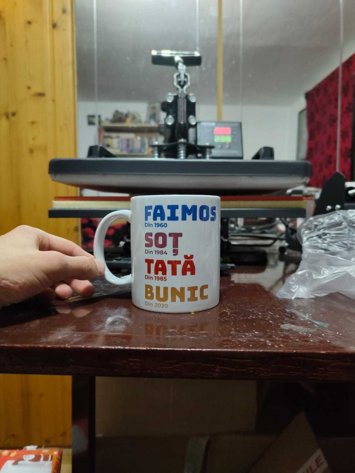 Cană personalizată cu Nume, Logo sau Poză cu Imprimare de durată