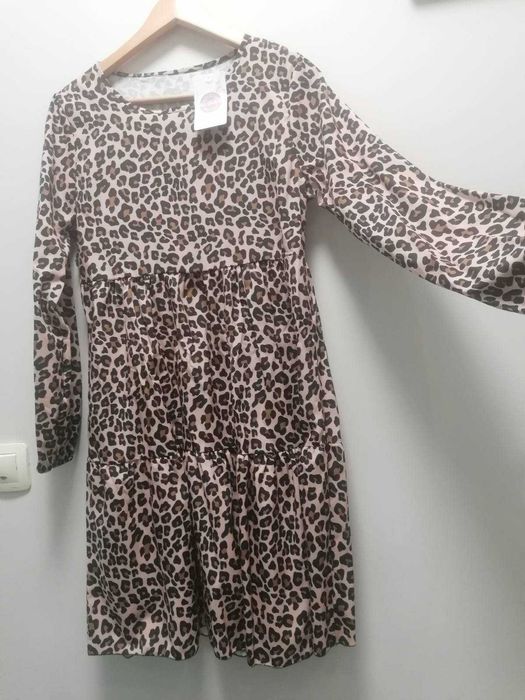 Ежедневна рокля с леопардов принт