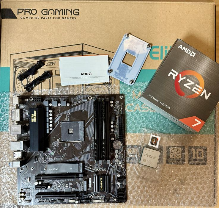 Kit Procesor Cpu Ryzen 7 5800x + Gigabyte b550m + Crucial 1tb+ 16gbram