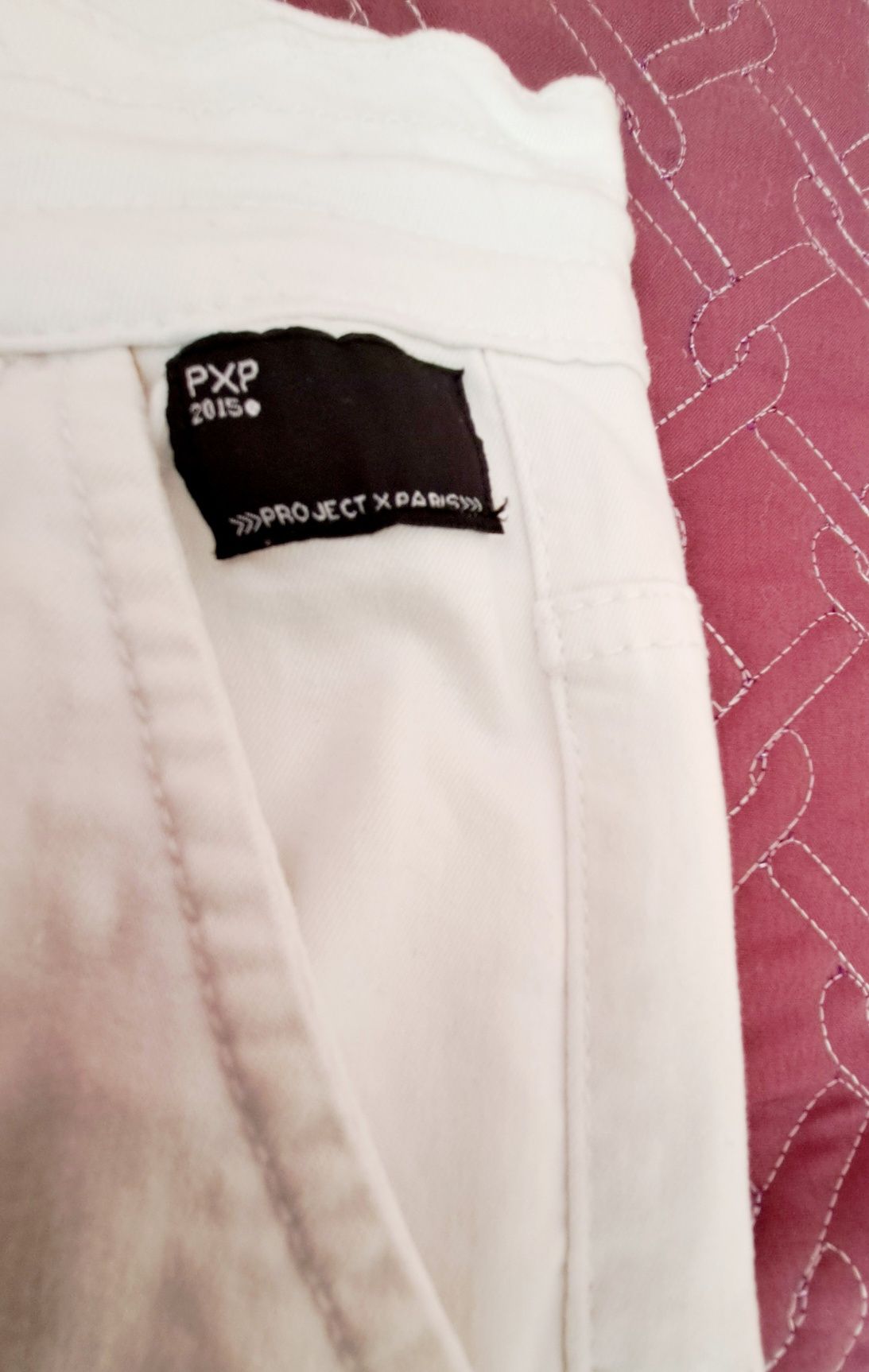 Бял панталон тип карго Project X Paris М