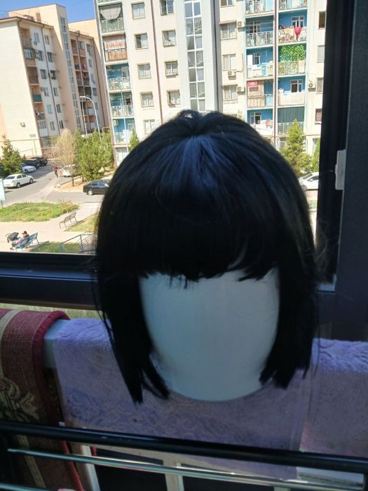 парик каре женский черный, каре парик кора аёлларники