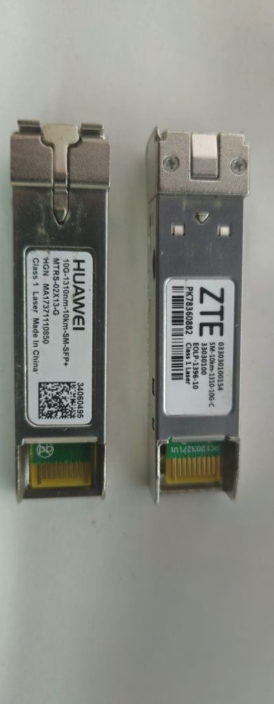 Sfp+ есть в наличии 10G по 10 шт с каждый модели.