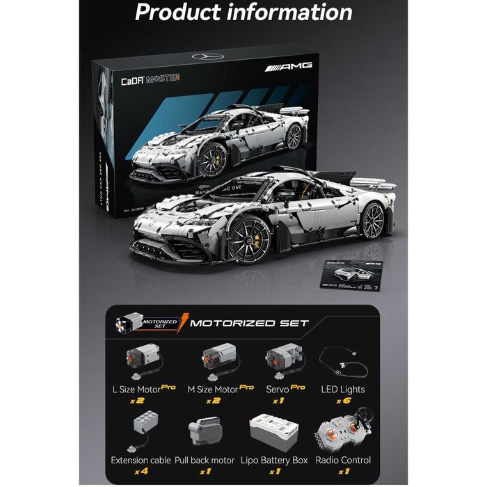 Kit compatibil LEGO nou, sigilat, motorizat, CaDA C61503W