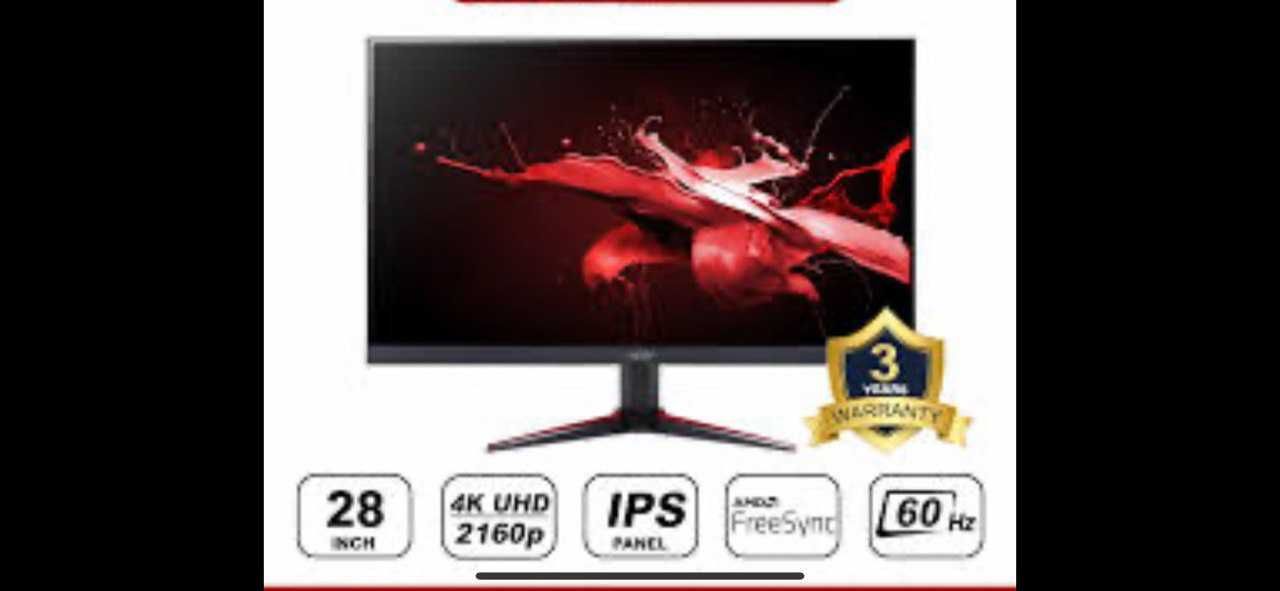 Gaming Monitor New 4k UHD. 28 inch. IPS. 60Hz. Free Sync.