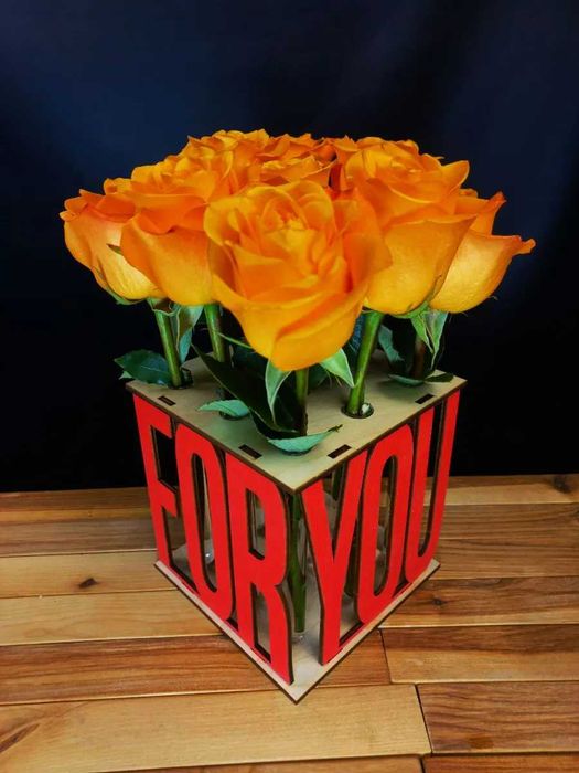 Ваза интерьерная с колбами "FOR YOU"