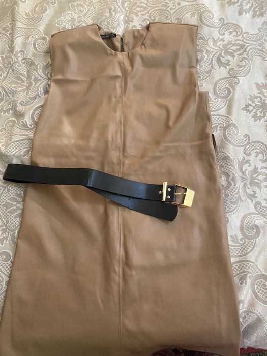 Продам Платье сарафан эко кожа почти новый