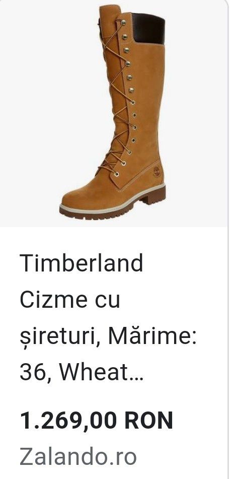 Preț fix,Cisme Timberland Nr38 Int23,5cm nu Nike Adidas