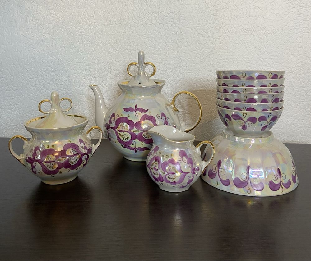 Чайный сервиз,1970-80 гг,новый,не был в использовании