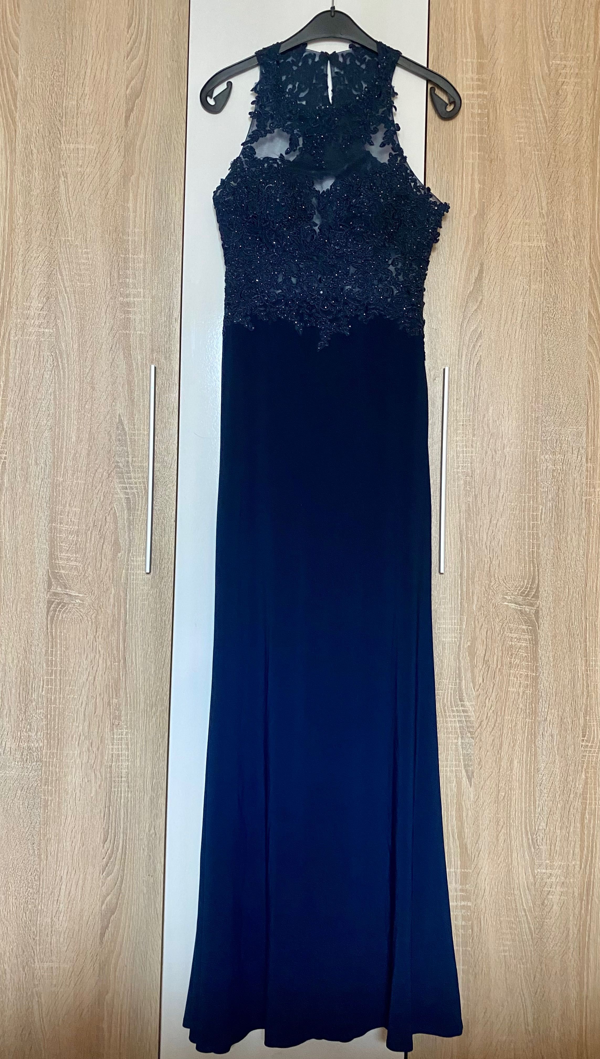 MaScara оригинална Официална дълга рокля в синьо