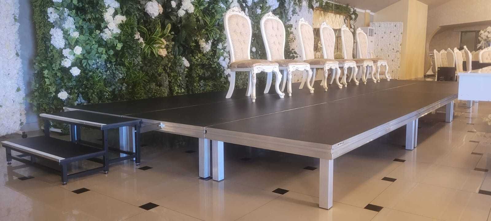 Promotie Set Podium scena evenimente 5x3m gradene Alustage Globaltrus