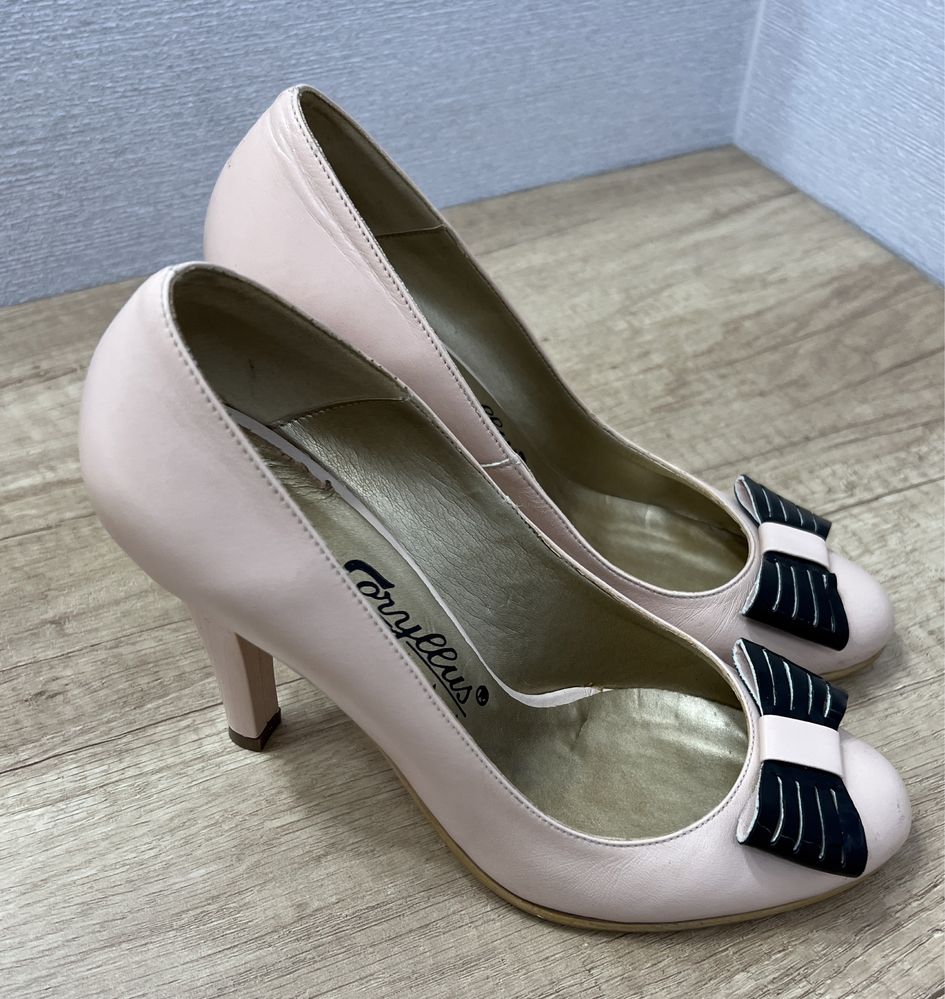Pantofi dama Coryllus, piele naturala - marime 36, inaltime toc 9 cm