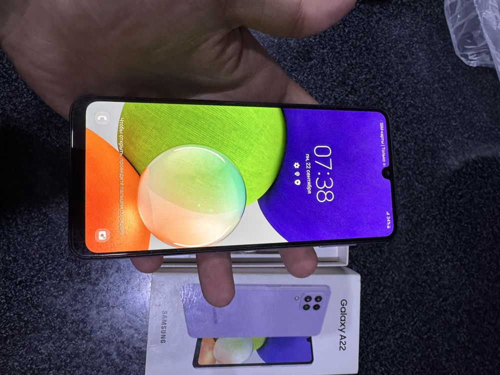 samsung a22 pamit 64g holati yengidek karopka dak bor