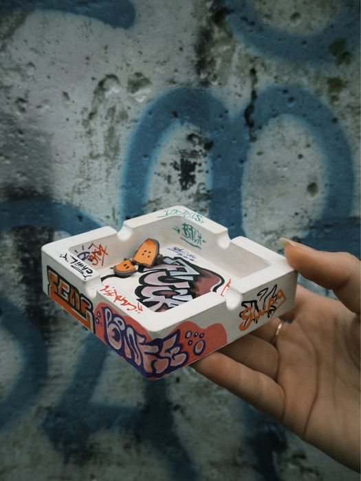 пепельница / арт-подставка — ручная работа (гипс)