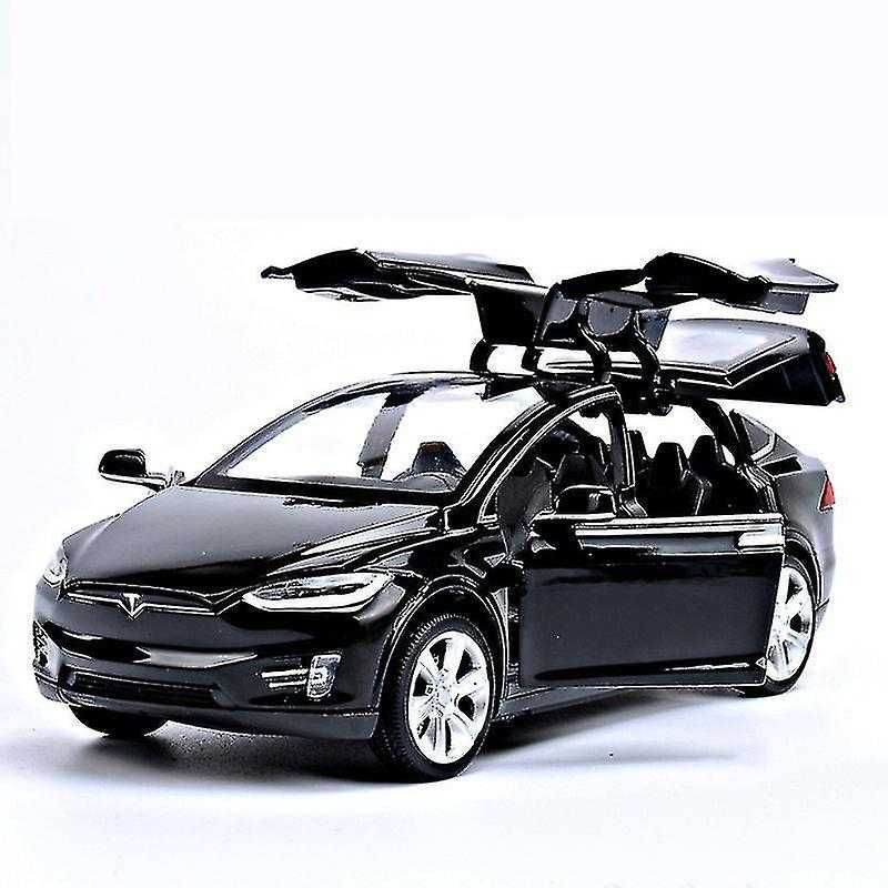 Jucarie Model TESLA X90 1:32 cu lumini si sunete usi mobile - Albastru