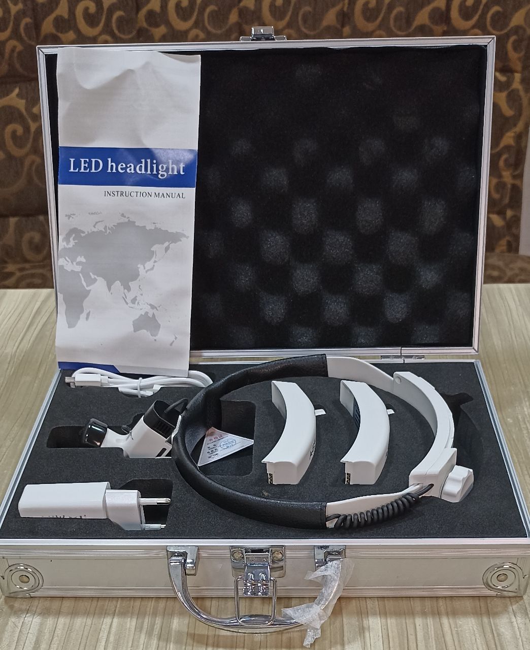 Lor shlem. Headlight AGS 102L. Налобный фонарик