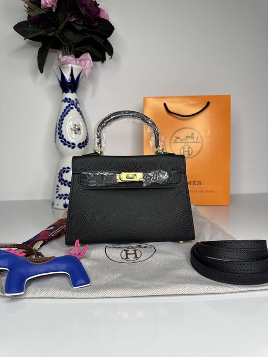 Geanta de lux HERMES Kelly mini 19  cm piele naturala 100% cadou c:60