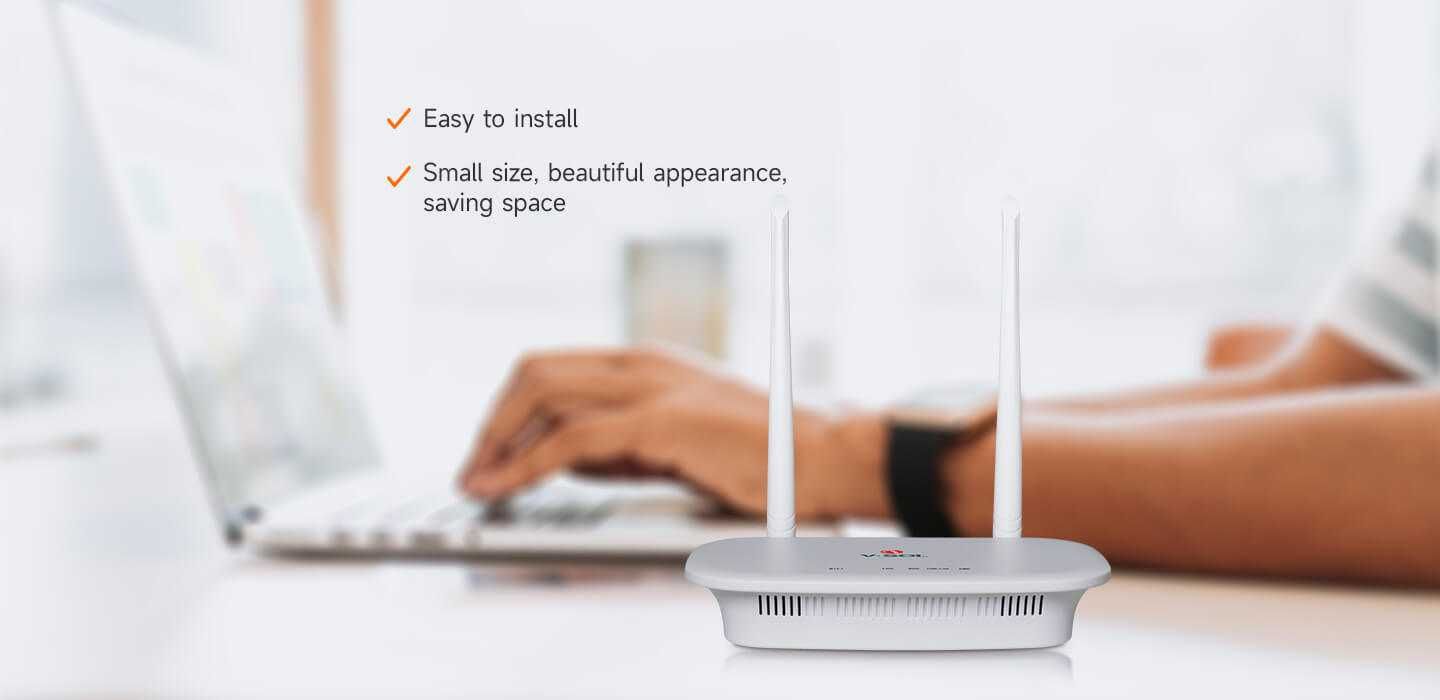 GPON Мощный Вай-Фай роутер V-SOL 1GE+ WiFi XPON ONT ONU V2801RGW