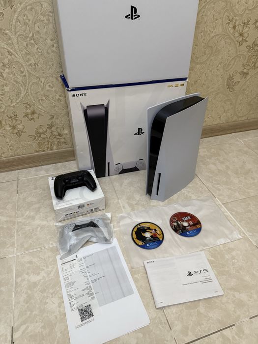 Playstation 5 почти новый 2 джойстика пс 5 ps 5 sony сони приставка рс
