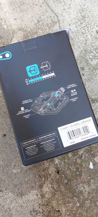 Pedale CrankBrothers Stamp 1 Platform Small/Large, galben