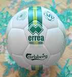 Футболна топка Errea Mercurio 3.0 CARLSBERG. Размер 5. Нова.