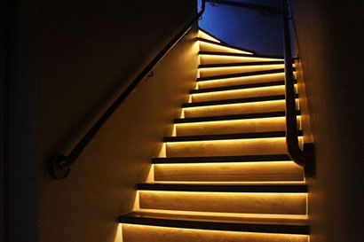 Лестница подсветка, кухня освещение, подсветка, лестница освещение