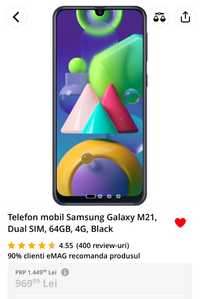 Vand smartphone marca  Samsung M21