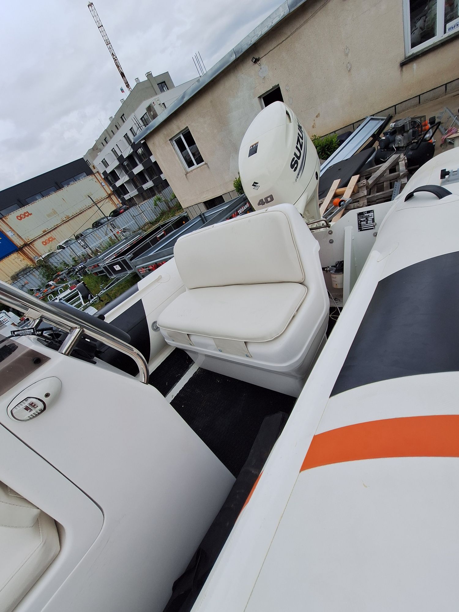 Aлуминиев RIB 470 SUZUKI DF40/60 с колесар