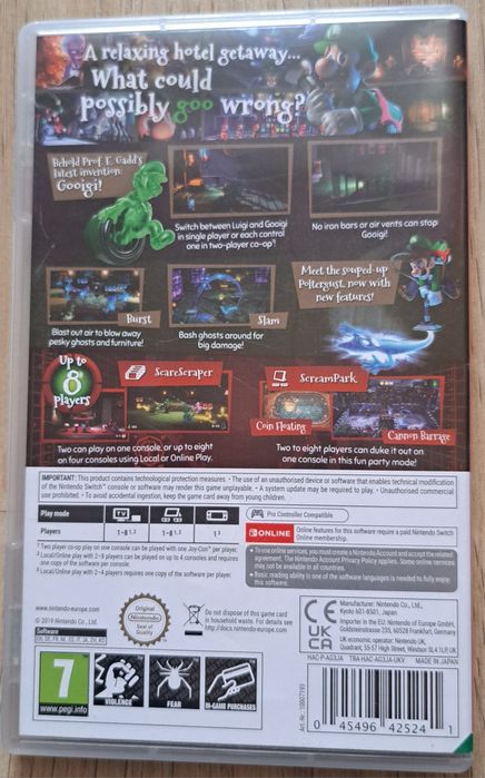 Игра за Nintendo Switch - Luigi's Mansion