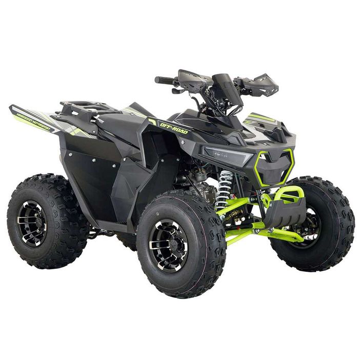 Atv 125cc Mini Rocket Panther Deluxe 8" semi-automat 4T benzina negru