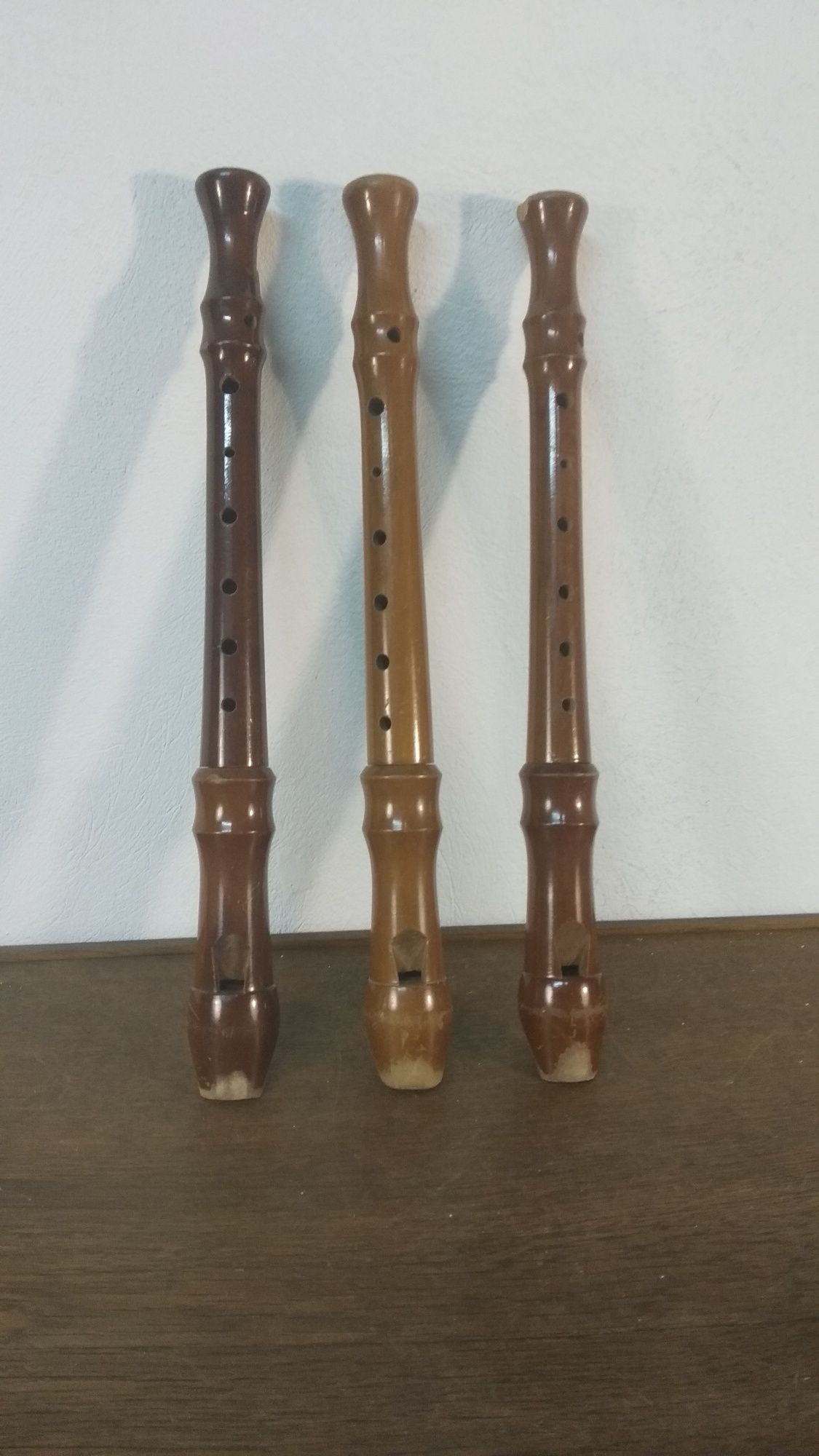 Стари дървени духови инструменти Блок флейта ADLER