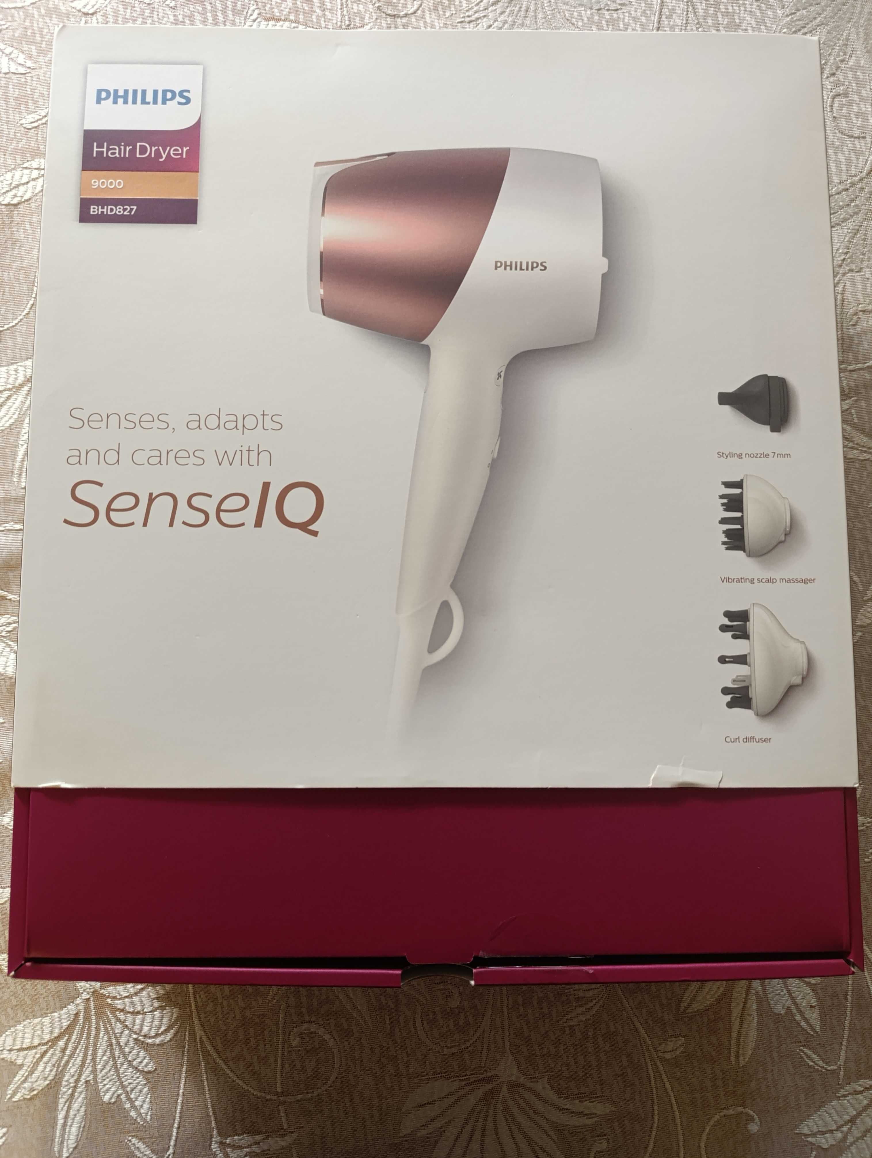 Сешоар Philips SenseIQ BHD827 – като нов, с всички накрайници