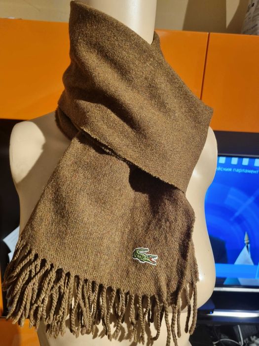 Мъжки шал Lacoste( вълна)