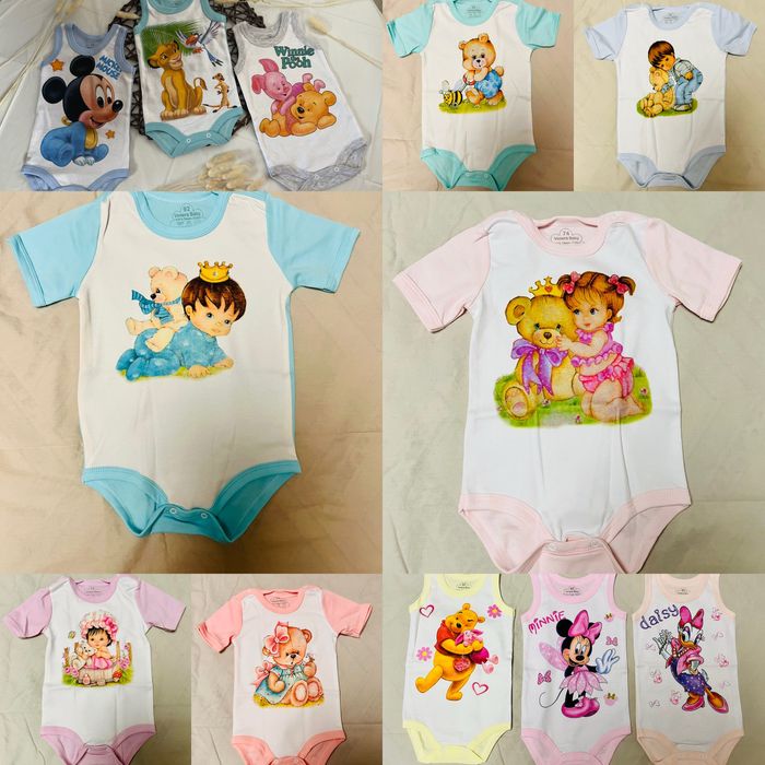 Детски дрехи, бодита, рикли и комплекти.