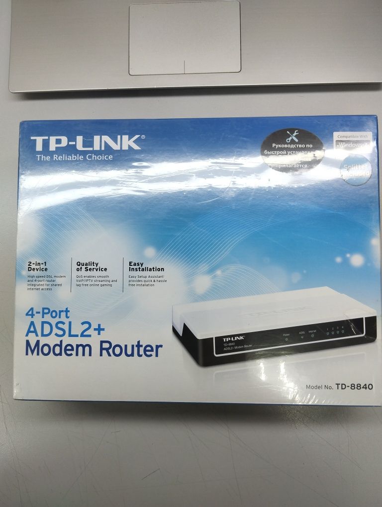 Маршрутизатор со встроенным модемом ADSL2/2+ и с 4-портами rj45