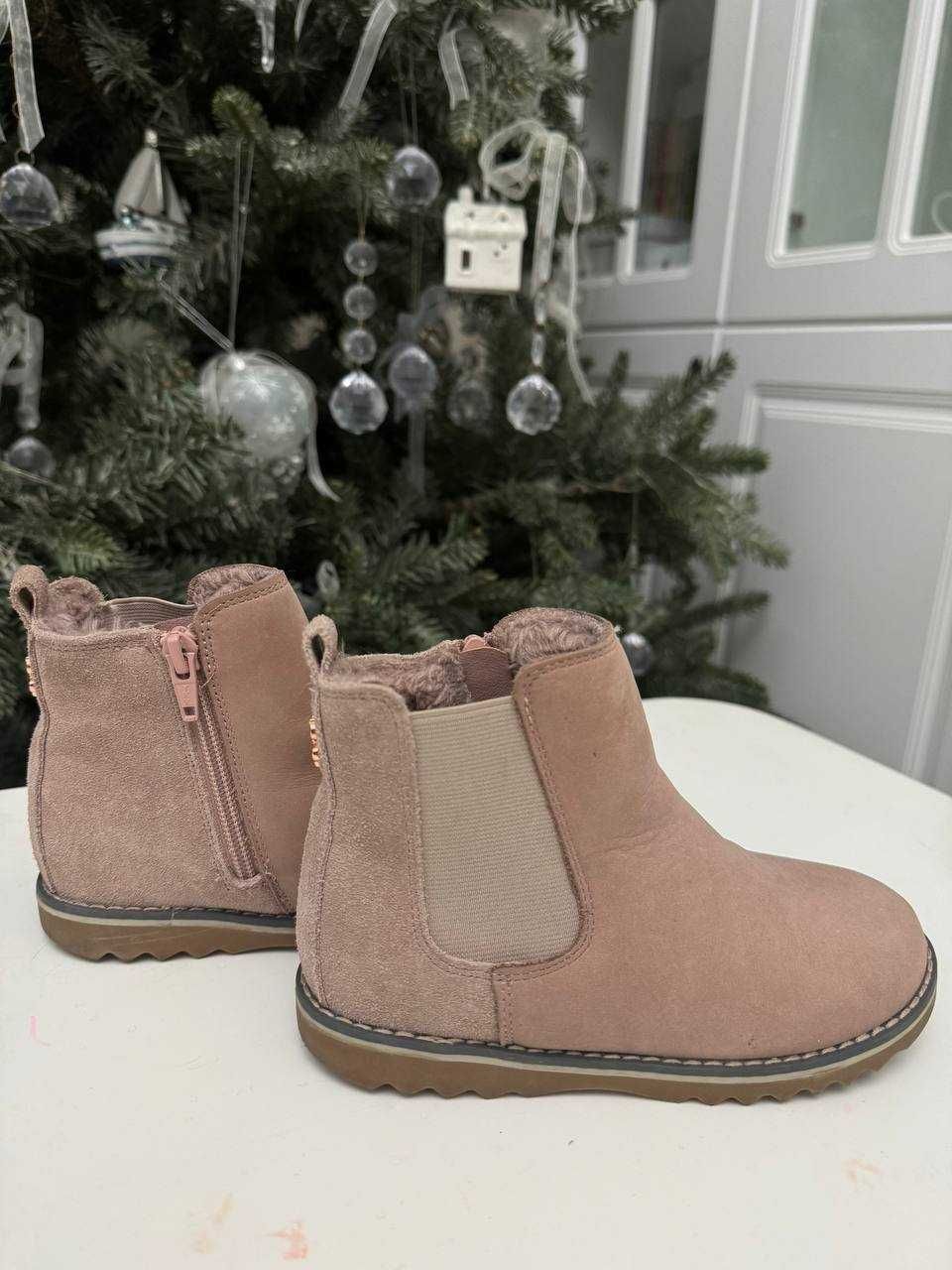 Новые теплые кожаные ботинки /сапоги/челси NEXT, размер 29-30