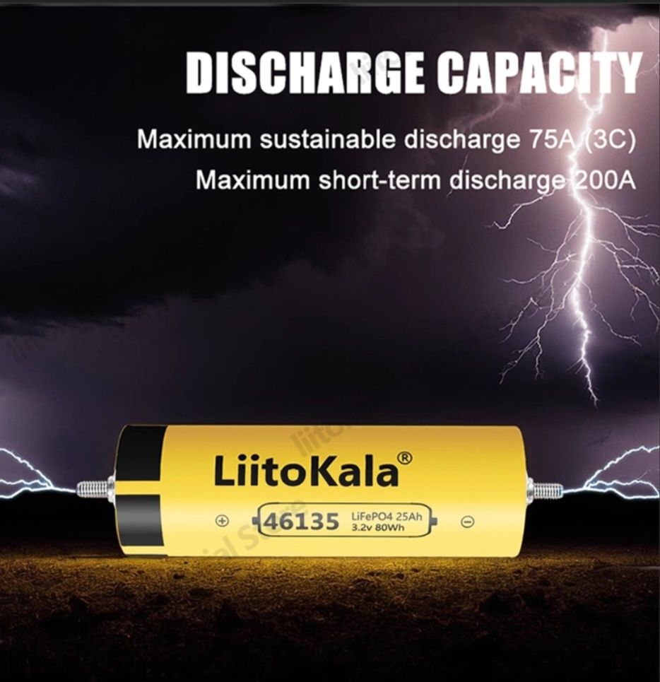 Lifepo4 клетки Litokala 3.2V 25Ah