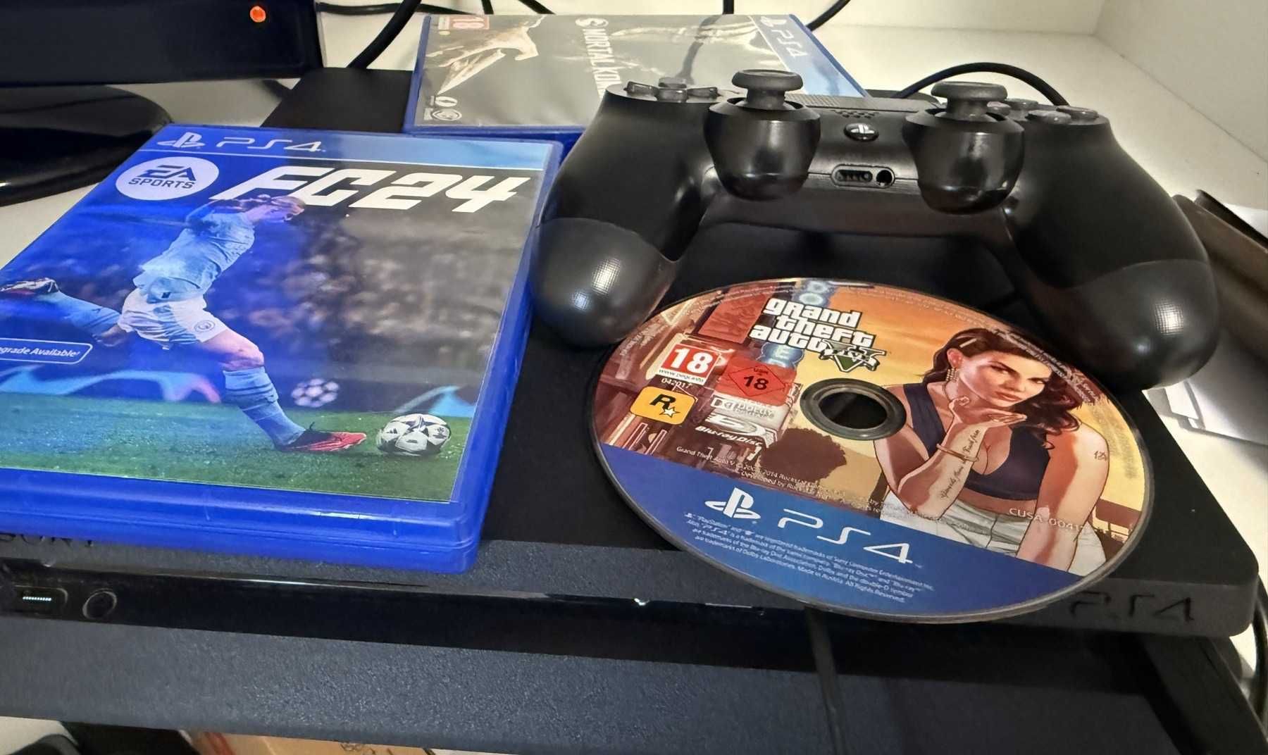 Playstation 4 Slim 500gb ,3 игри