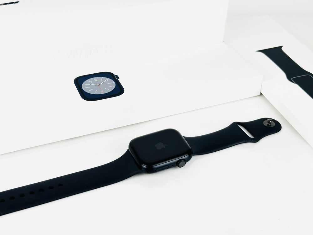 Apple Watch Series 8 45mm GPS Midnight Отличен! Гаранция!