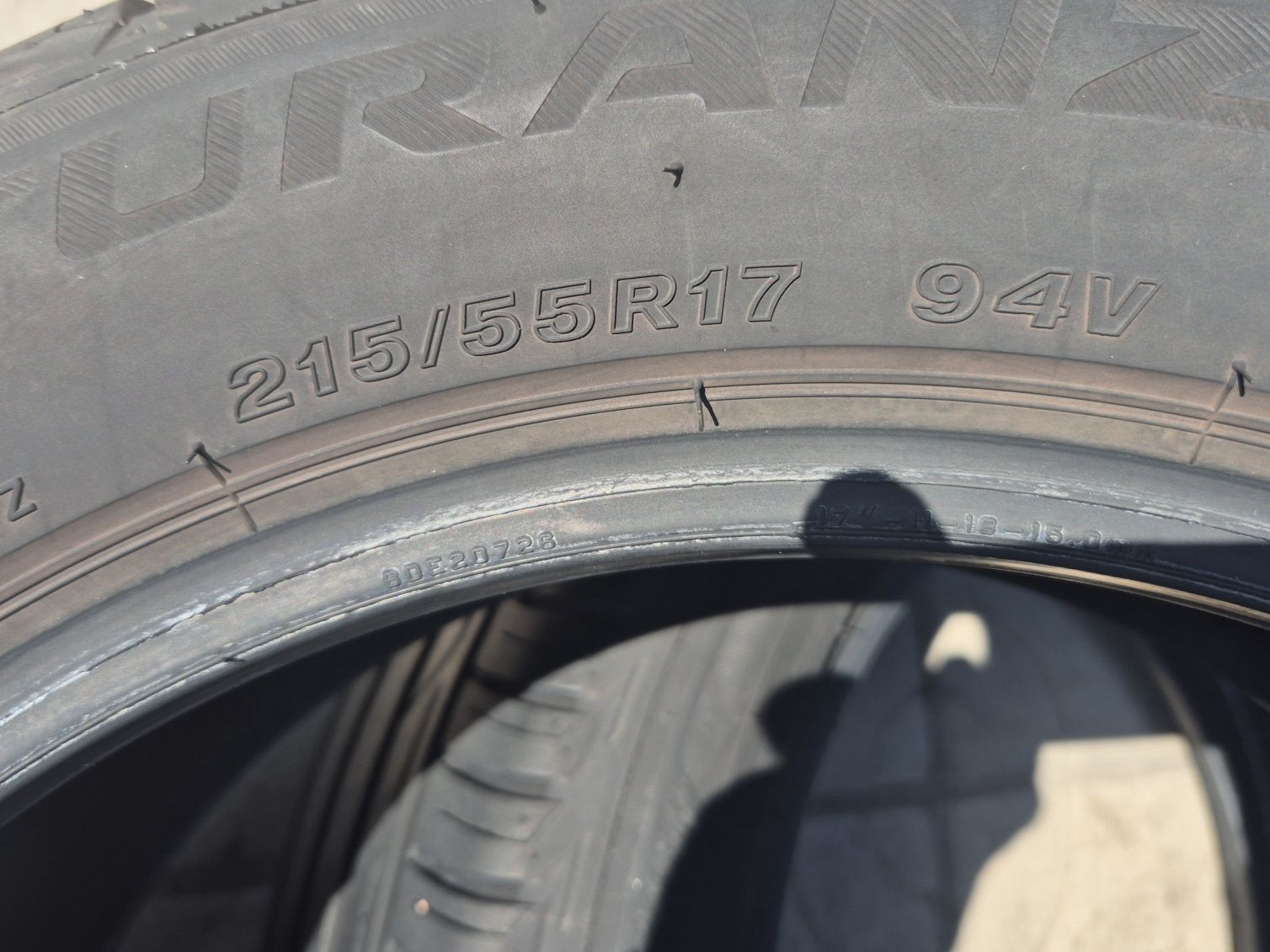 2бр.летни гуми 215/55/17 94V Bridgestone Turanza