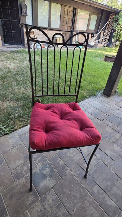 Scaune fier forjat, set 6 buc