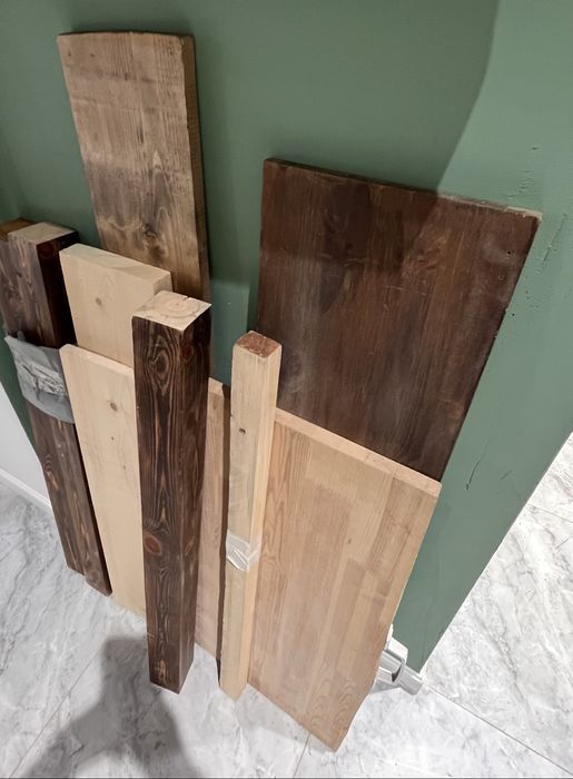 Полки натуральное дерево, разные