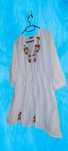 Rochie dama 100% bumbac cu broderie florala